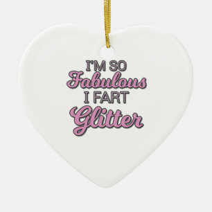 Ornamento De Cerâmica Eu sou tão fabuloso que eu faço Orgulho gay de bri