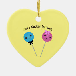 Ornamento De Cerâmica Eu sou um otário para você!