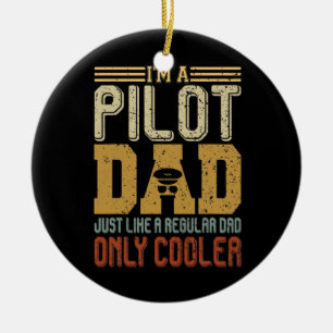 Ornamento De Cerâmica Eu sou um Pai-piloto, Dia de os pais engraçado, pr