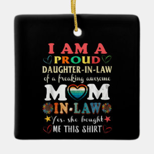 Ornamento De Cerâmica Eu Sou Uma Filha Orgulhosa Na Lei De Mandar Incrív