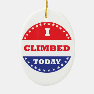 Ornamento De Cerâmica Eu Subi Hoje