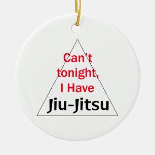 Ornamento De Cerâmica Eu Tenho Jiu Jitsu