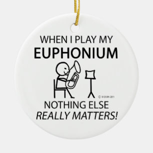 Ornamento De Cerâmica Euphonium nada matérias outras