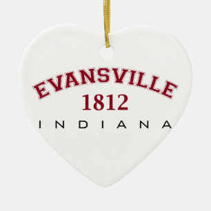 Ornamento De Cerâmica Evansville, DENTRO - 1812