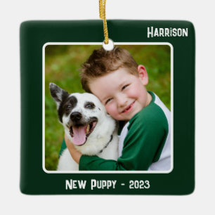 Ornamento De Cerâmica Evento Especial Personalizado De Esmeralda De 2 Fo