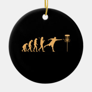 Ornamento De Cerâmica Evolução do Disc Golf
