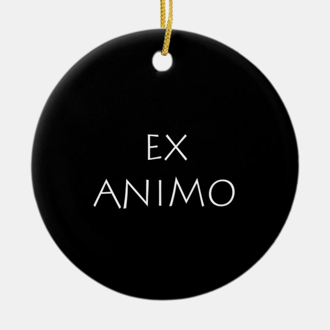 Ornamento De Cerâmica Ex animo (Frente)