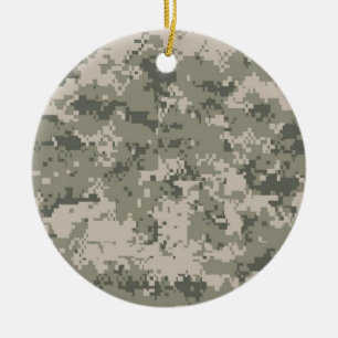 Ornamento De Cerâmica Exército Camo