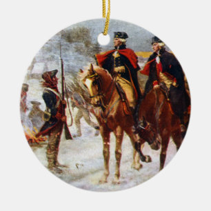 Ornamento De Cerâmica Exército da Forja do Vale do George Washington Laf