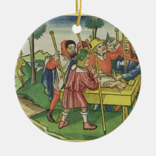 Ornamento De Cerâmica Êxodo 12 o primeiro Passover, 'do Nuremberg