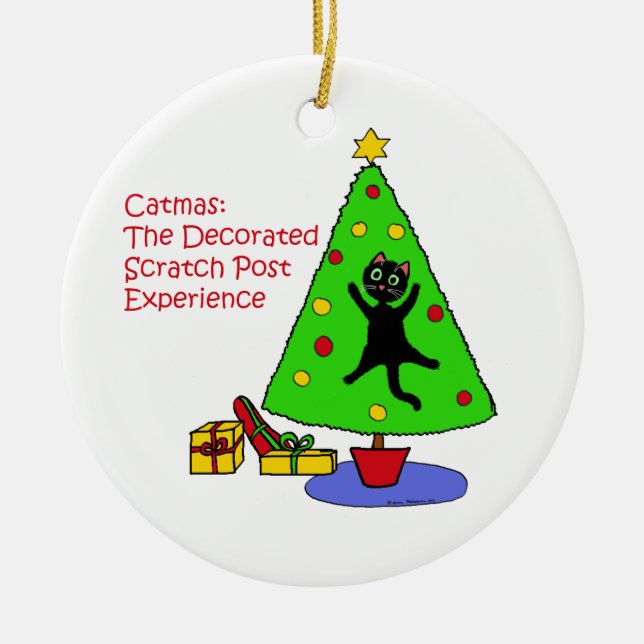 Ornamento De Cerâmica Experiência de Catmas (Frente)