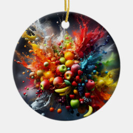 Ornamento De Cerâmica explosão de fruta