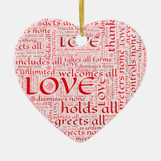 Ornamento De Cerâmica Expressões do amor incondicional na arte da