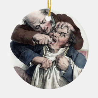 Ornamento De Cerâmica Extração do dente do dentista do vintage