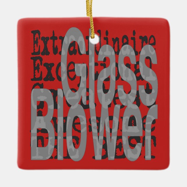 Ornamento De Cerâmica Extraordinário do ventilador de vidro (Frente)