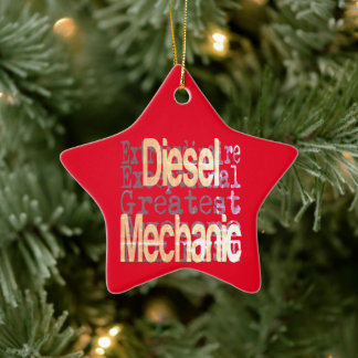 Ornamento De Cerâmica Extraordinário Mecânico Diesel