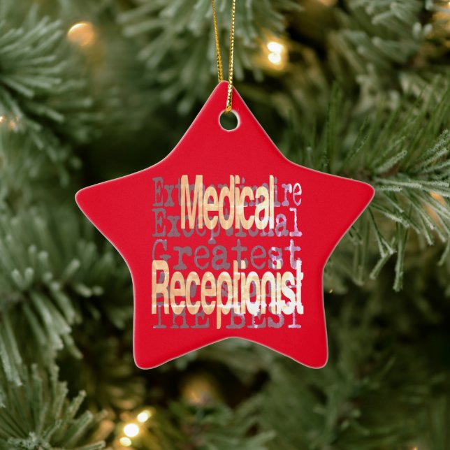 Ornamento De Cerâmica Extraordinário Médico Recepcionista (Árvore)