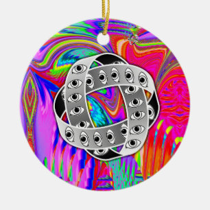 Ornamento De Cerâmica Ezekiel - Roda Dois Lados