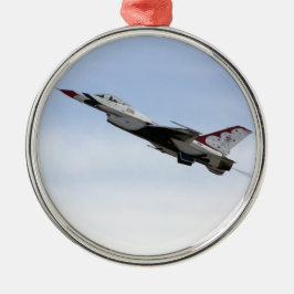Ornamento De Cerâmica F-16 Thunderbird A Voo