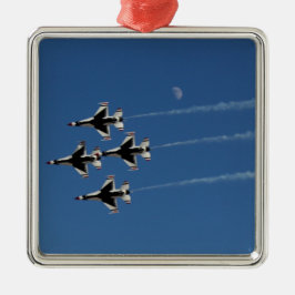 Ornamento De Cerâmica F-16 Thunderbirds Formação Diamante