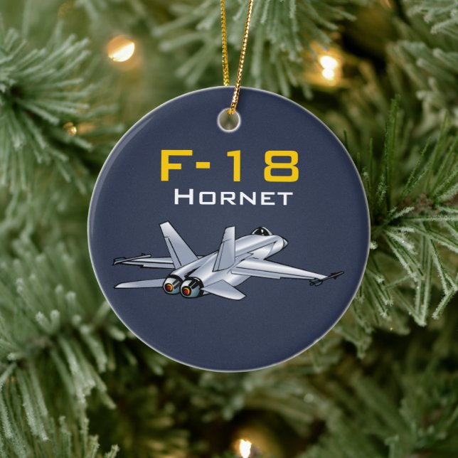 Ornamento De Cerâmica F-18 Aeronaves Super Hornet (Árvore)