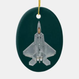 Ornamento De Cerâmica F-22 Jato de Combatente do Raptor