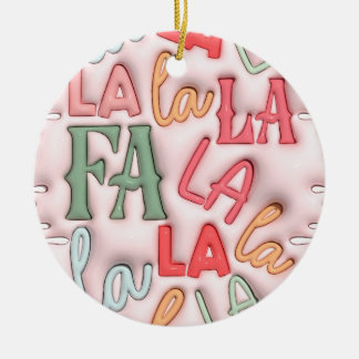 Ornamento De Cerâmica "Fa La Fesment Ornament"