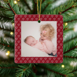 Ornamento De Cerâmica Fa La Festiva Holly Christmas