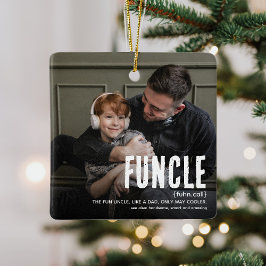 Ornamento De Cerâmica Fabuloso FUNCULO 2 Foto Tio Natal