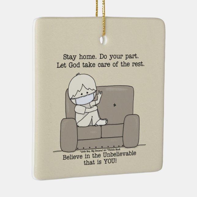 Ornamento De Cerâmica Faça a sua parte (Direito )