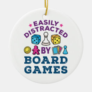 Ornamento De Cerâmica Fácil distração com o Conselho Games Game Lover