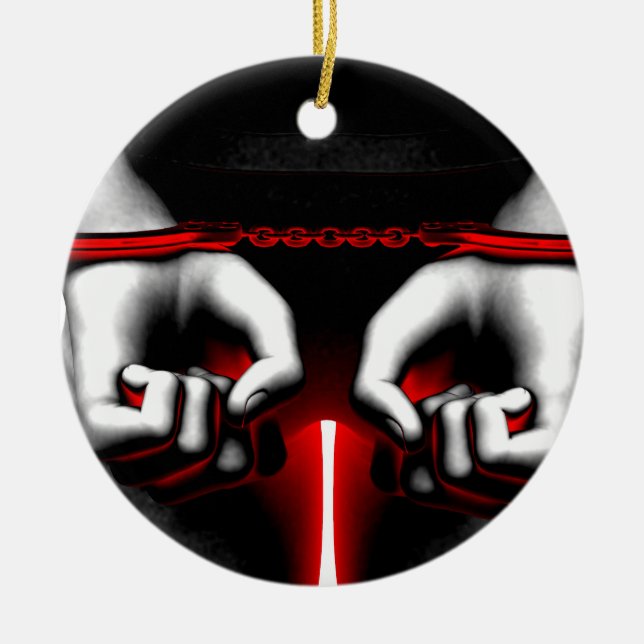 Ornamento De Cerâmica Facilidade correccional da cadeia da prisão como (Frente)