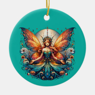 Ornamento De Cerâmica Fada Magia, Magia Fantasia Vibe
