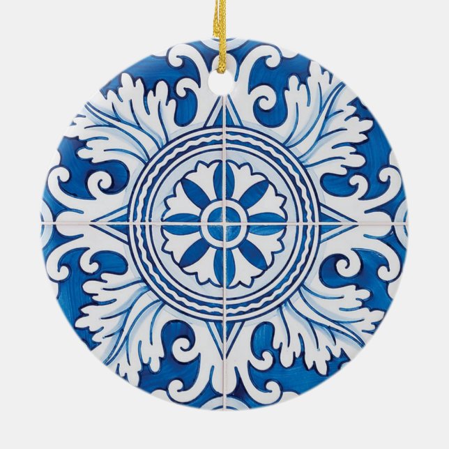 Ornamento De Cerâmica Fado, música popular portuguesa (Traseira)