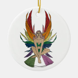 Ornamento De Cerâmica Faerie gênero queer