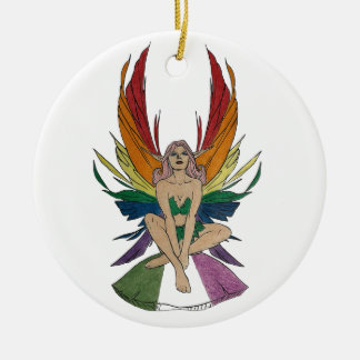 Ornamento De Cerâmica Faerie gênero queer