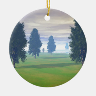 Ornamento De Cerâmica Fairway para sete