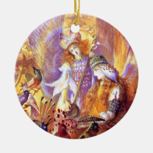 Ornamento De Cerâmica Fairy Music