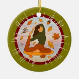 Ornamento De Cerâmica Fall