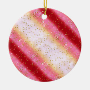 Ornamento De Cerâmica Falln Pink Sakura Sunrise