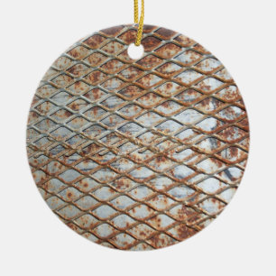 Ornamento De Cerâmica Falln Rusty Grate