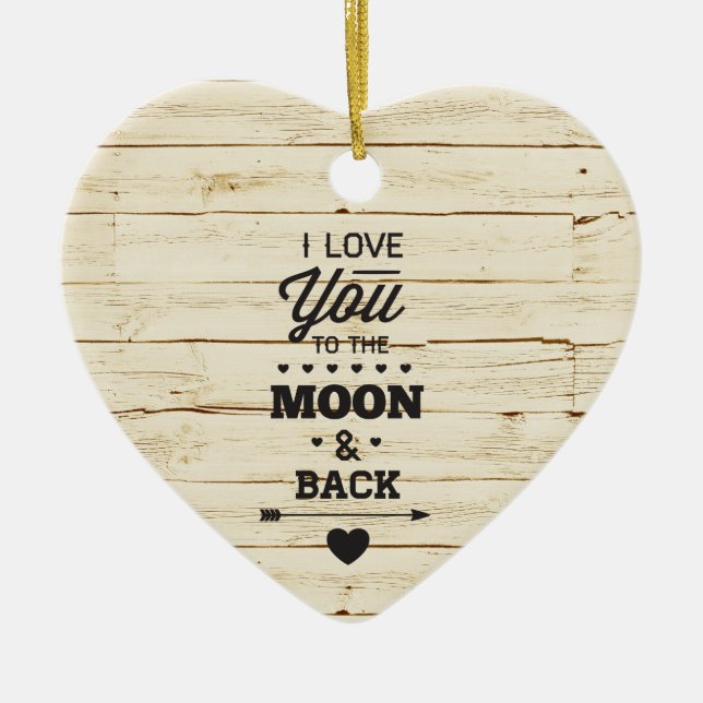 Ornamento De Cerâmica Falso branco de madeira (Frente)