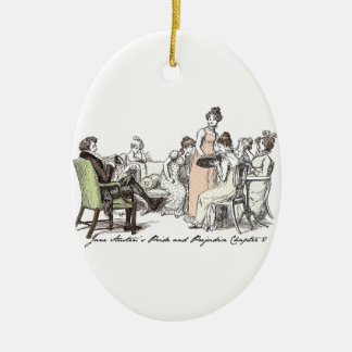 Ornamento De Cerâmica Família Bennet - Orgulho e Preconceito de Jane Aus