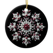 Família de Floco de Neve Vermelho e Pérola