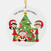 Família festiva do Natal personalizado 3