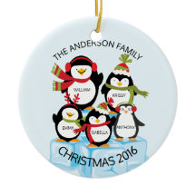 Família personalizada BONITO de um Natal de 5