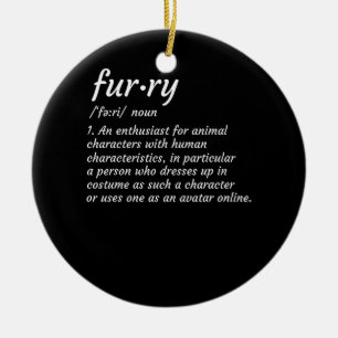 Ornamento De Cerâmica Fandom Fandom Furries - Design