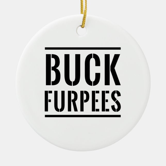 Ornamento De Cerâmica Fanfarrão Furpees (Frente)