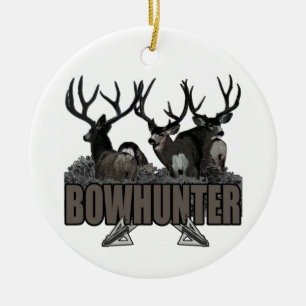 Ornamento De Cerâmica Fanfarrões Bowhunter do troféu