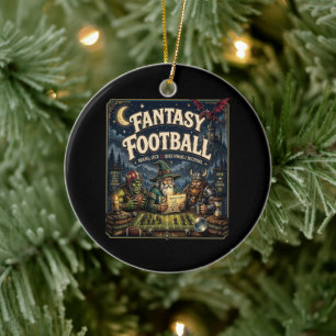 Ornamento De Cerâmica Fantasia Futebol, Dragão Feitiçaria Fantasia Vinta